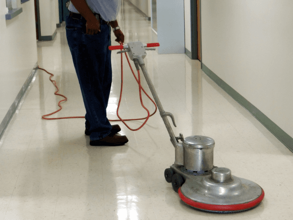 Professional floor waxing and polishing services